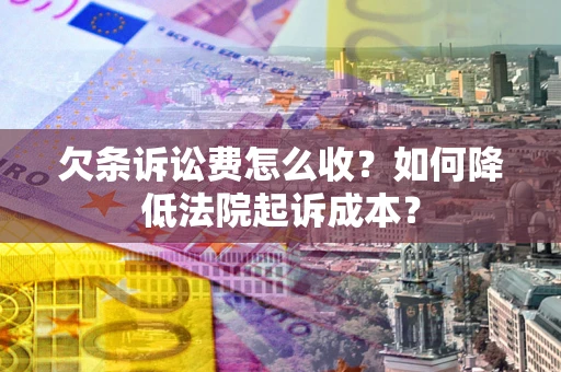 北京欠条诉讼费怎么收？如何降低法院起诉成本？